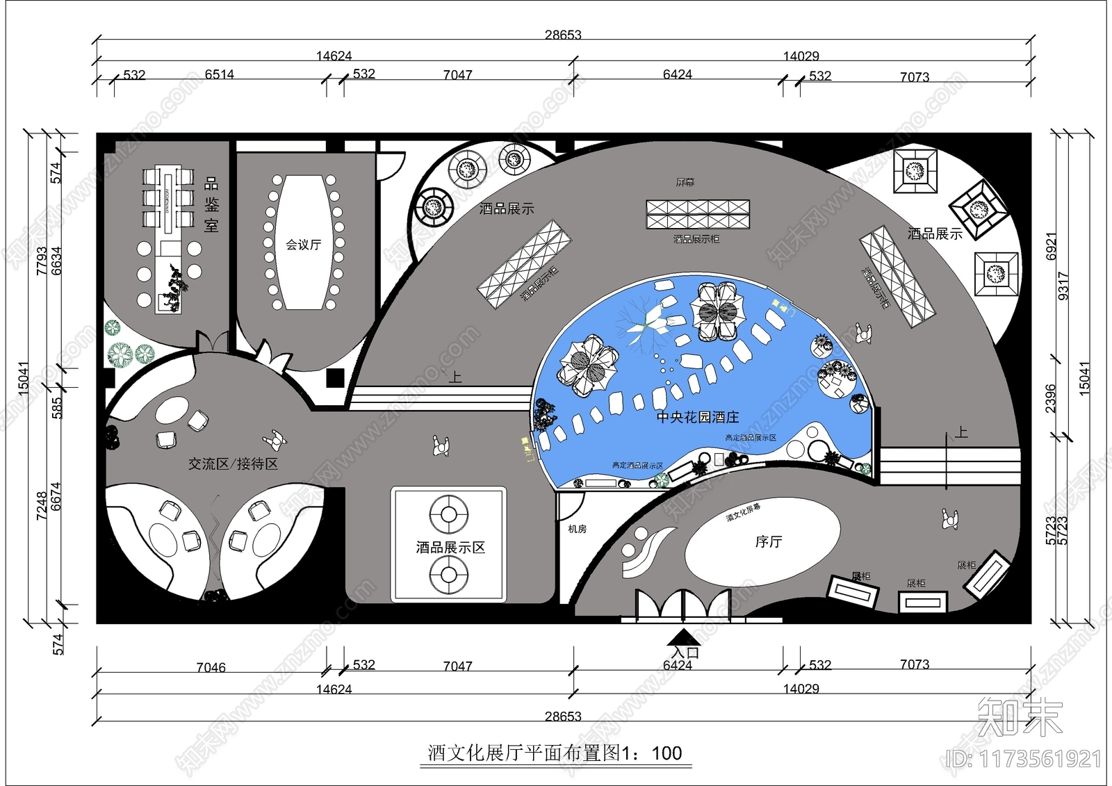 现代其他文化空间cad施工图下载【ID:1173561921】