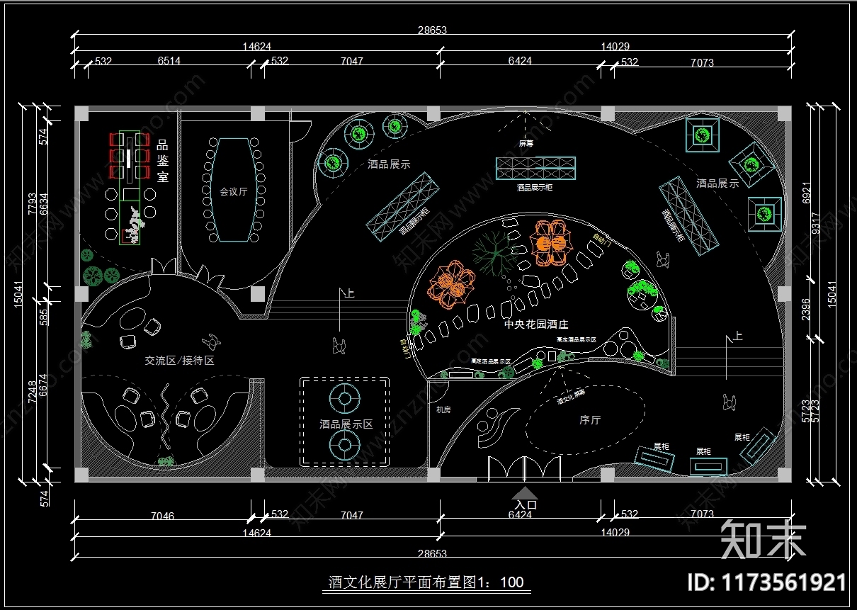 现代其他文化空间cad施工图下载【ID:1173561921】