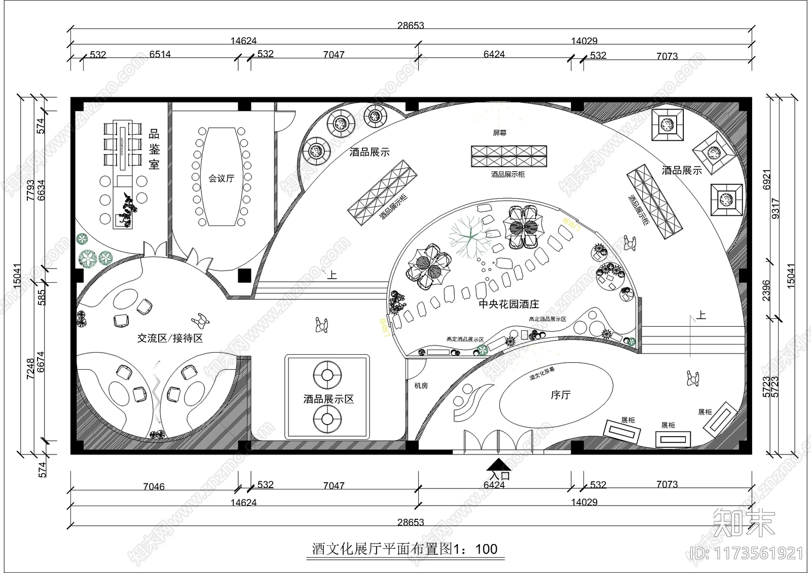 现代其他文化空间cad施工图下载【ID:1173561921】