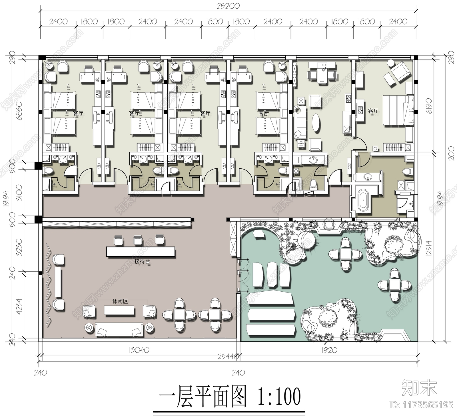 新中式民宿施工图下载【ID:1173565195】