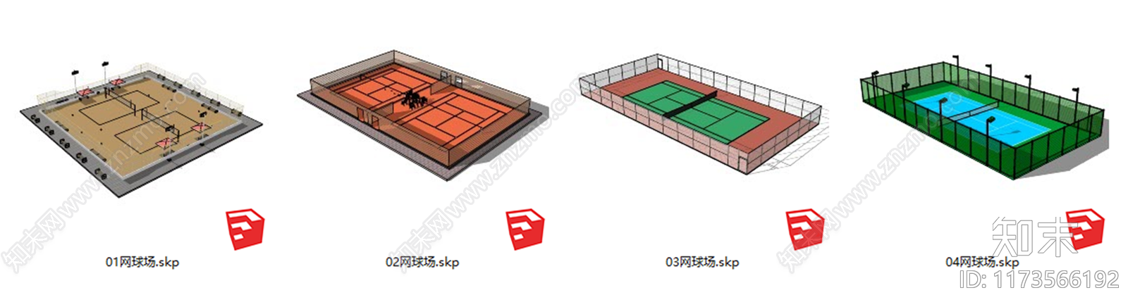 现代小区景观SU模型下载【ID:1173566192】