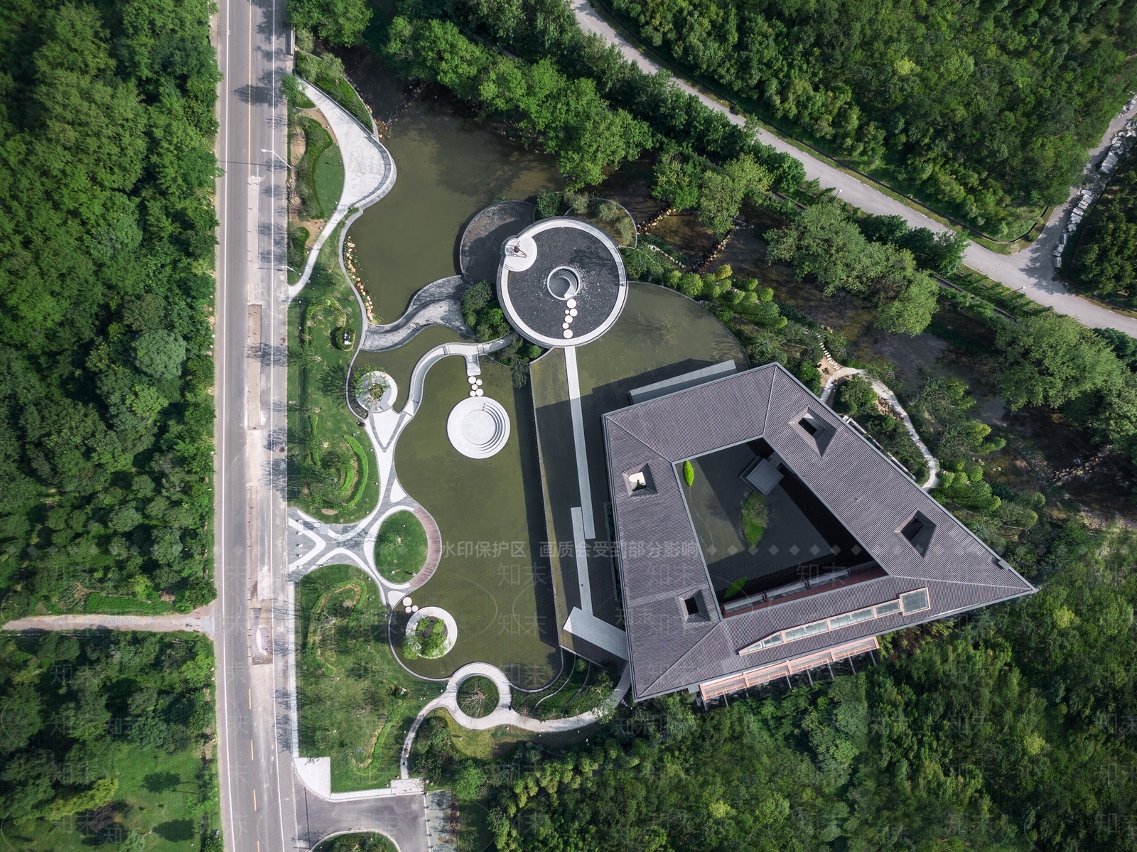 新中式风格建筑SU模型下载【ID:1173570022】