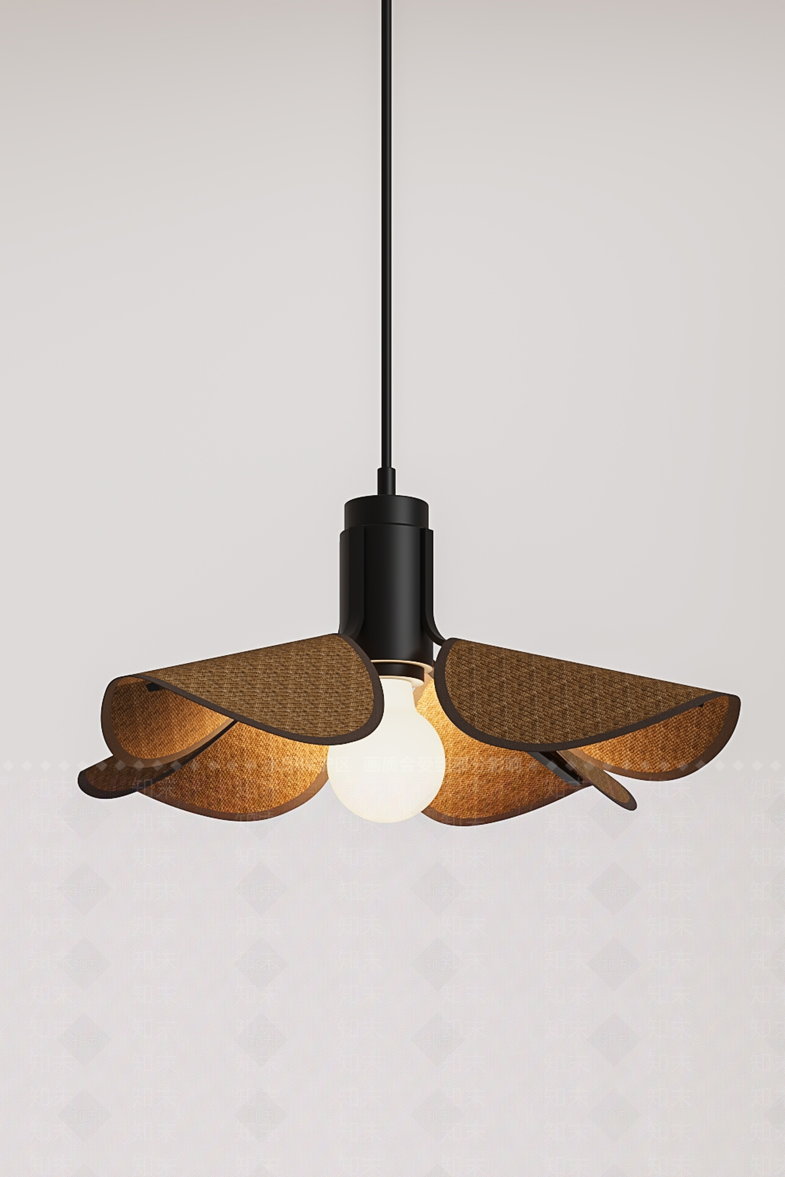 侘寂原木吊灯3D模型下载【ID:1173572787】