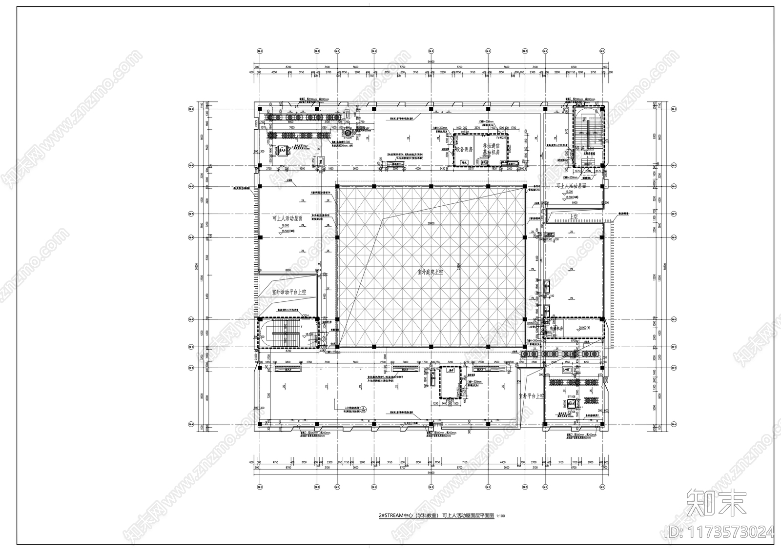 现代学校建筑cad施工图下载【ID:1173573024】