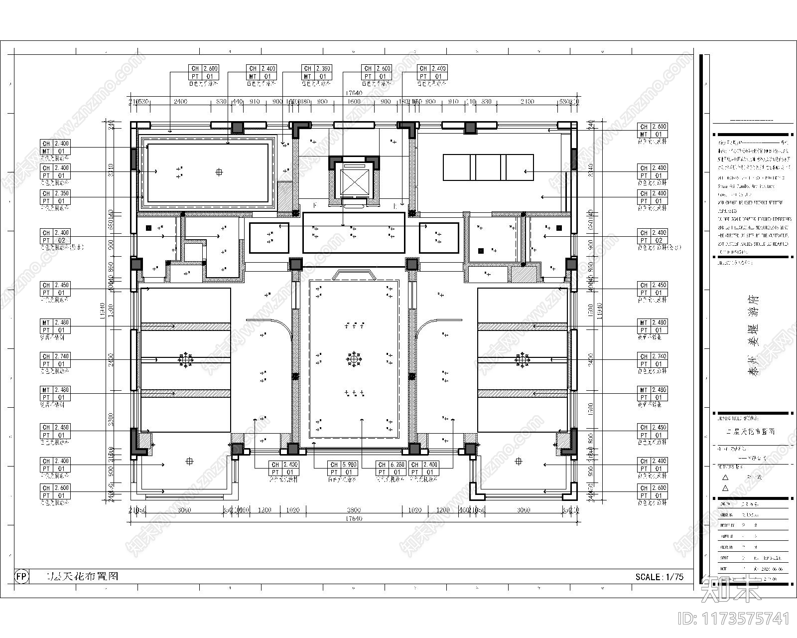 现代会所cad施工图下载【ID:1173575741】