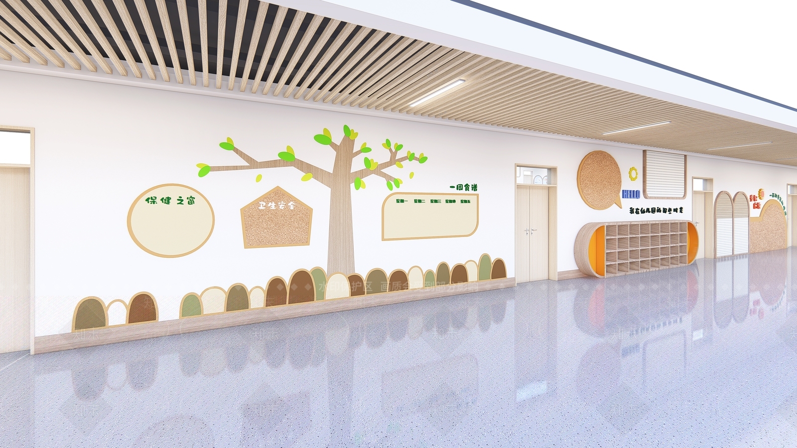 现代幼儿园3D模型下载【ID:1173588257】
