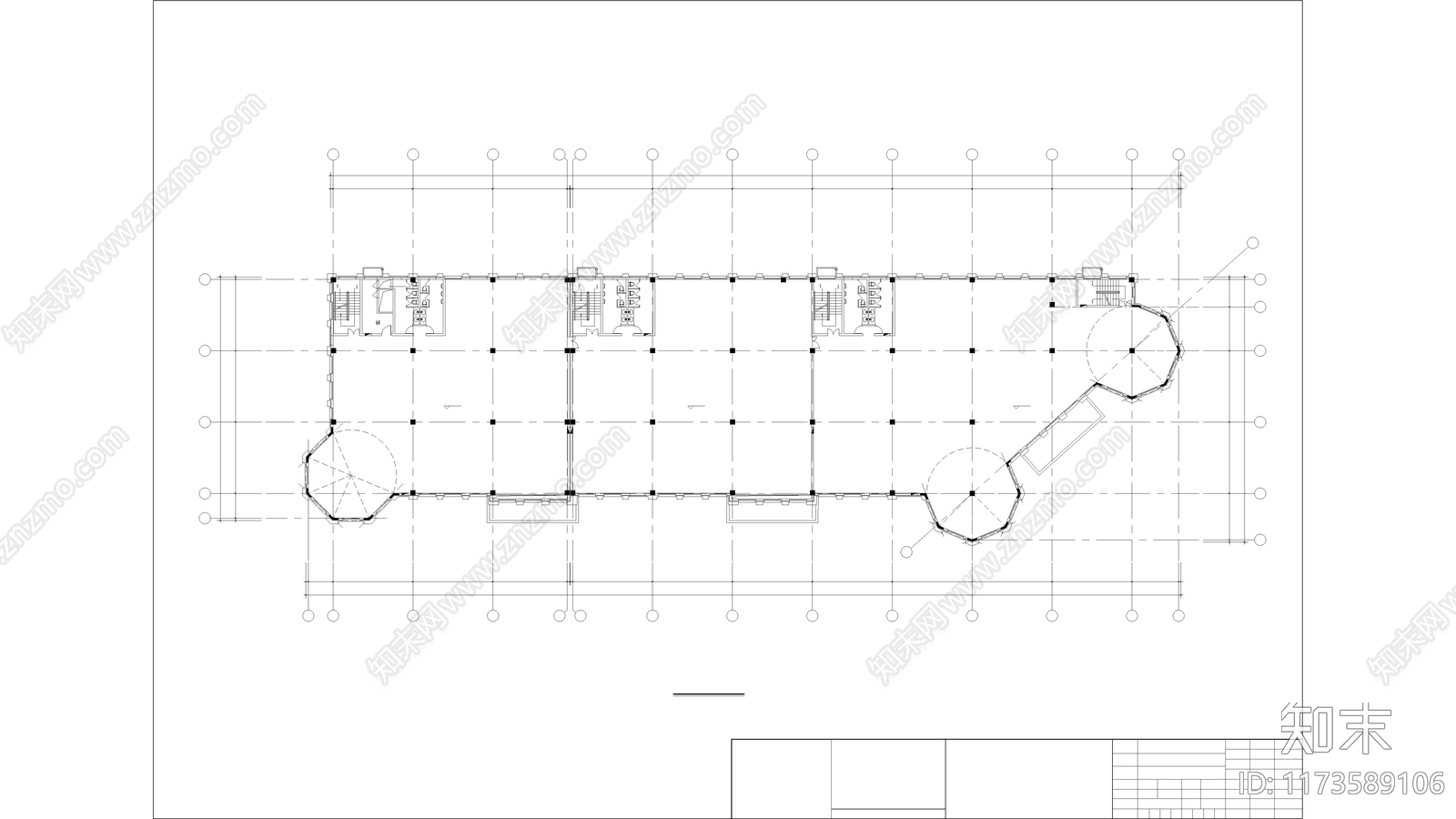 现代其他商业建筑施工图下载【ID:1173589106】