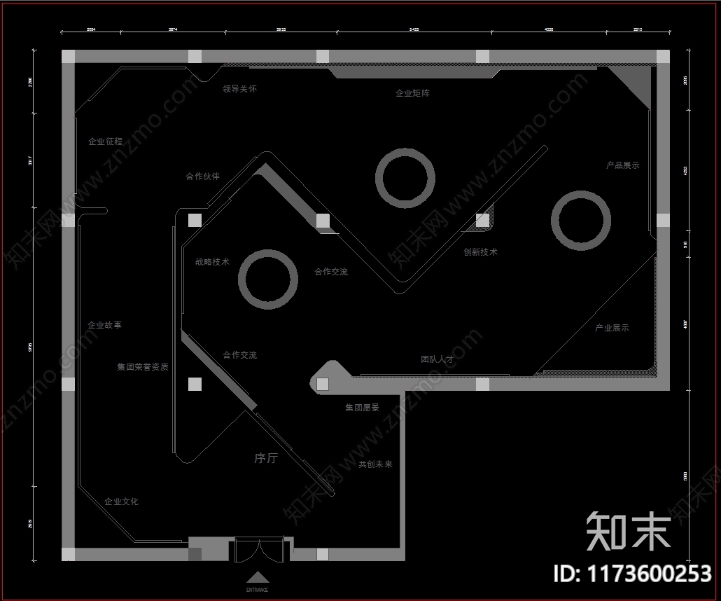 现代其他文化空间cad施工图下载【ID:1173600253】