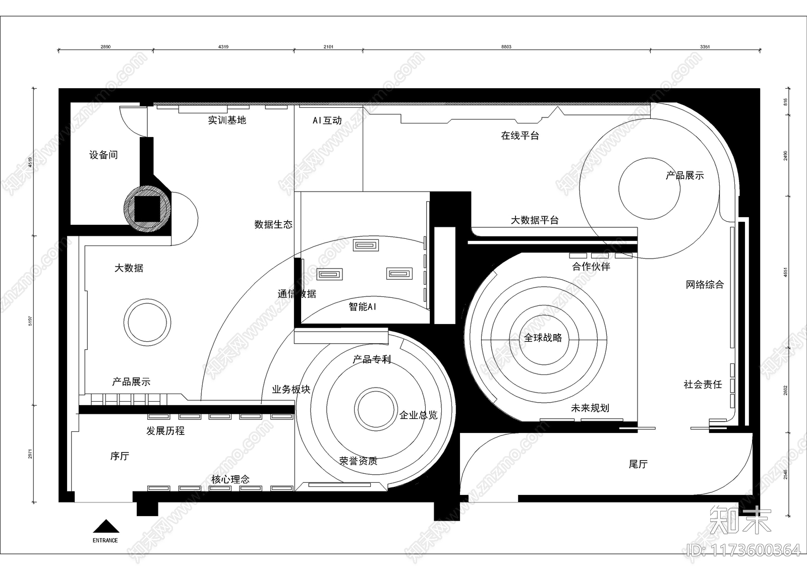 现代其他文化空间cad施工图下载【ID:1173600364】