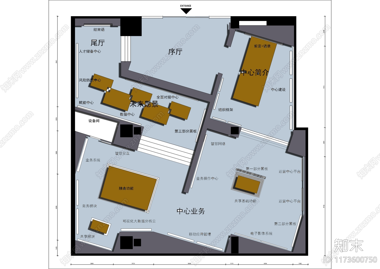 现代其他文化空间cad施工图下载【ID:1173600750】