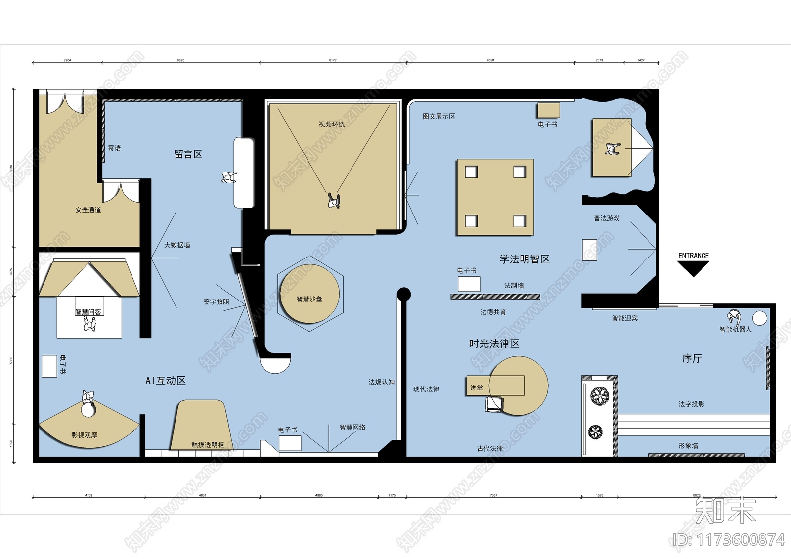 现代其他文化空间cad施工图下载【ID:1173600874】