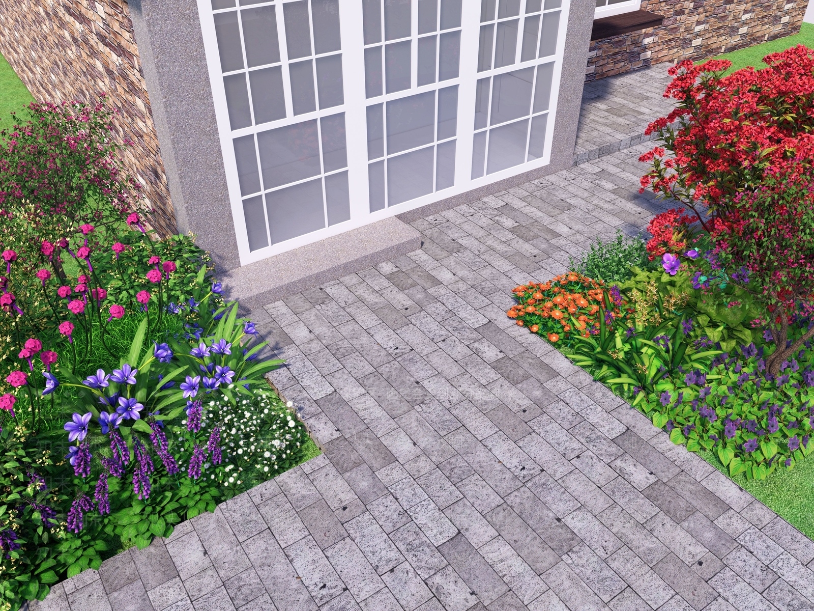 花草组合3D模型下载【ID:1173601053】
