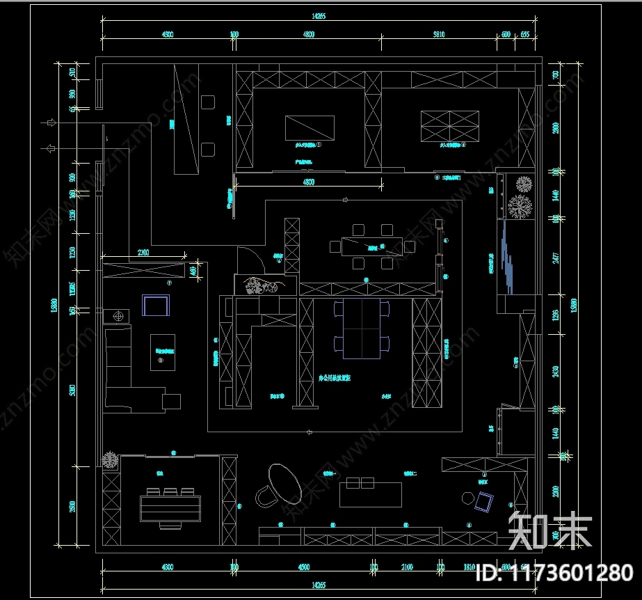 现代其他文化空间cad施工图下载【ID:1173601280】