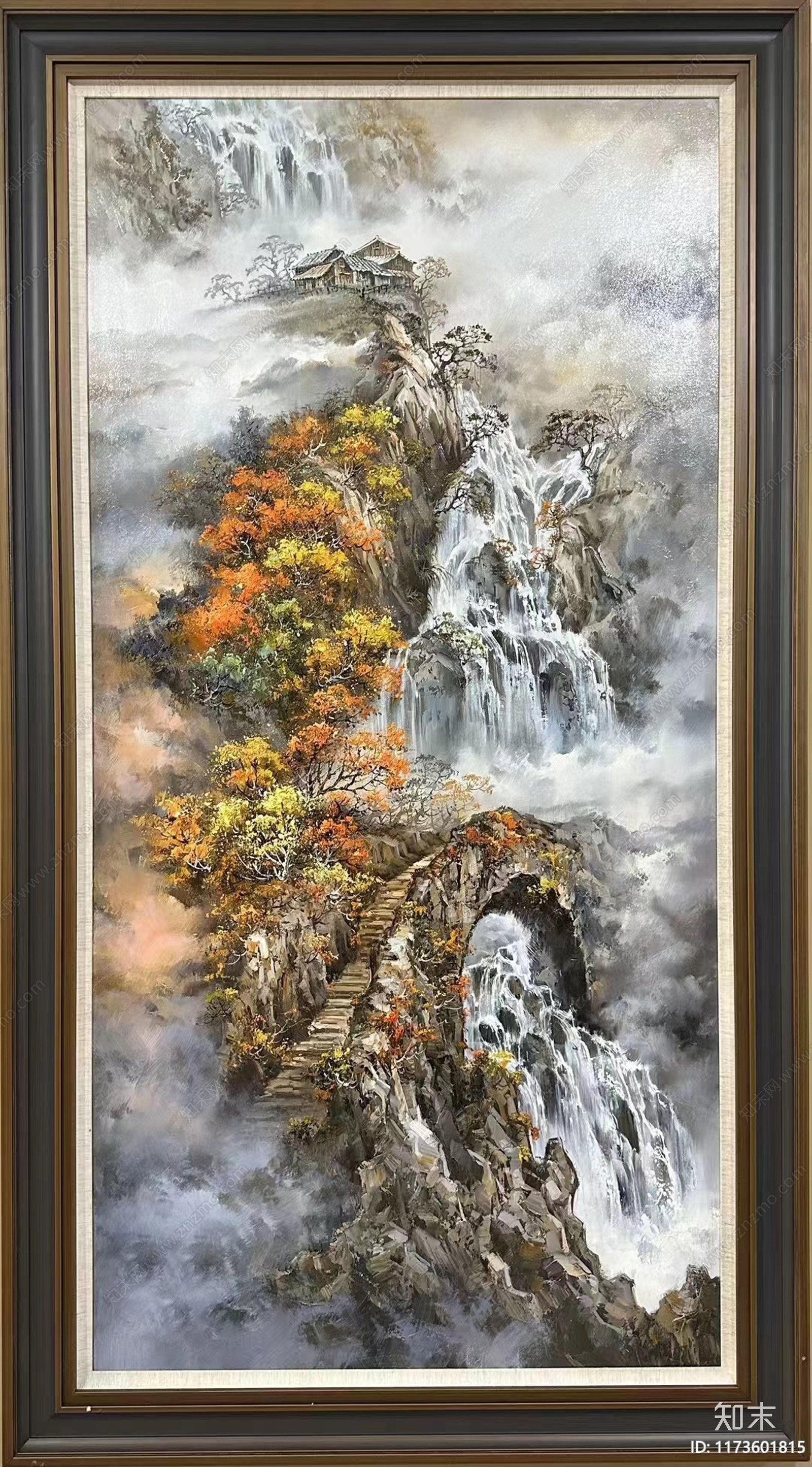 新中式中古挂画贴图下载【ID:1173601815】