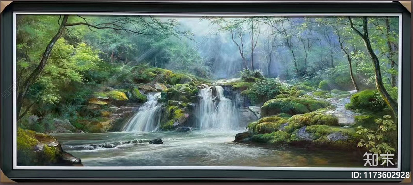 新中式中古挂画贴图下载【ID:1173602928】