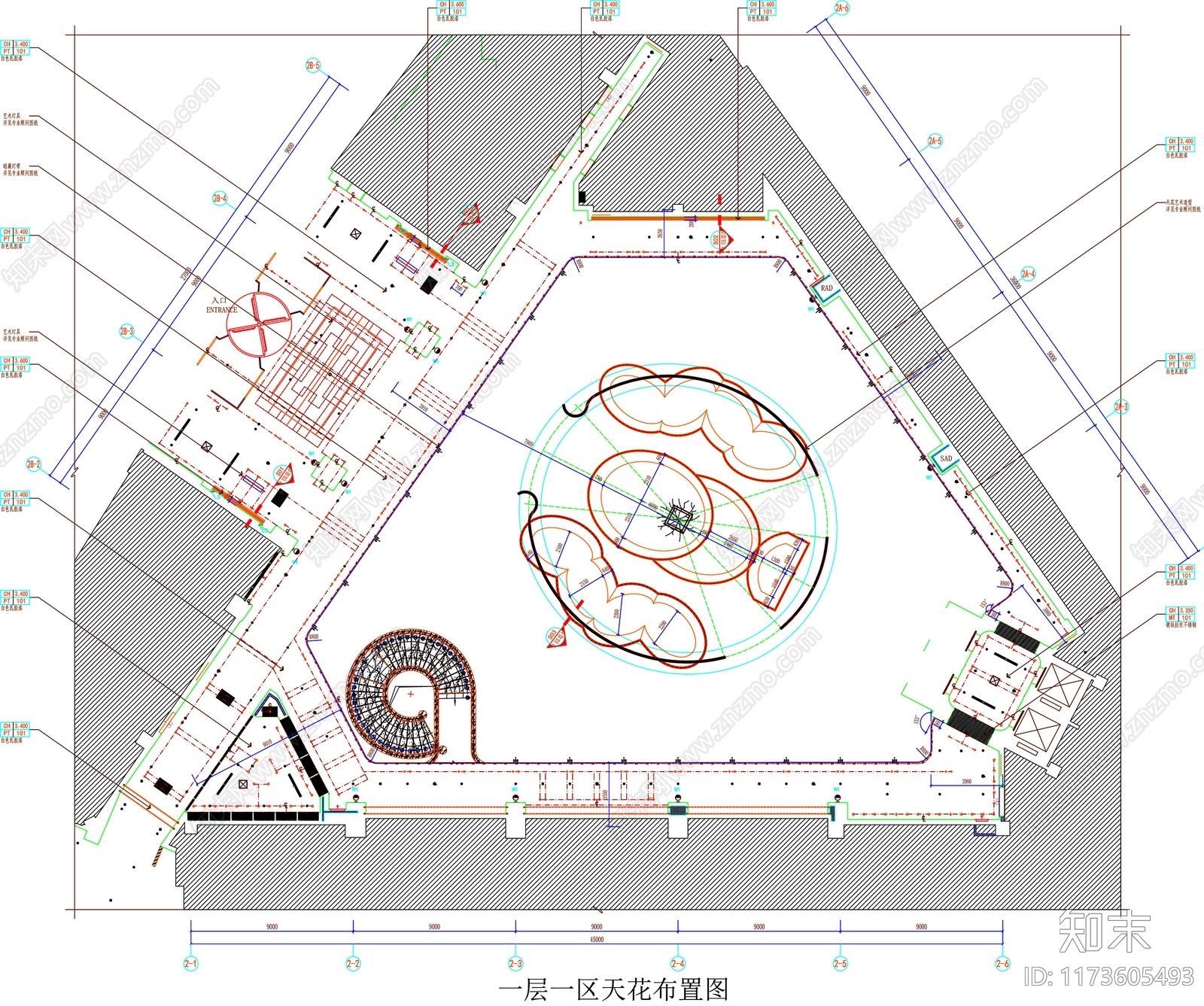 现代工装图库cad施工图下载【ID:1173605493】