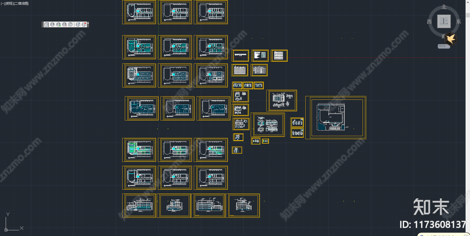 现代学校cad施工图下载【ID:1173608137】