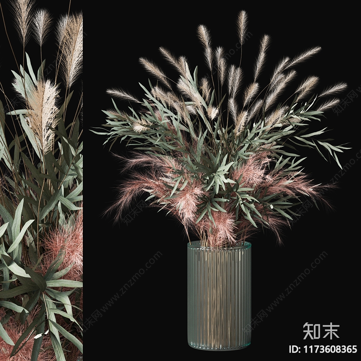 现代花艺3D模型下载【ID:1173608365】