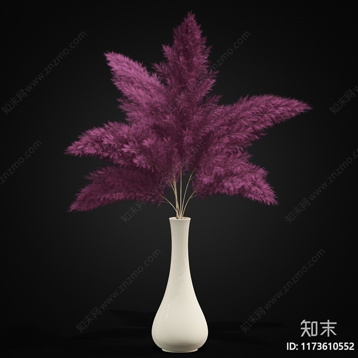 现代新中式花艺3D模型下载【ID:1173610552】