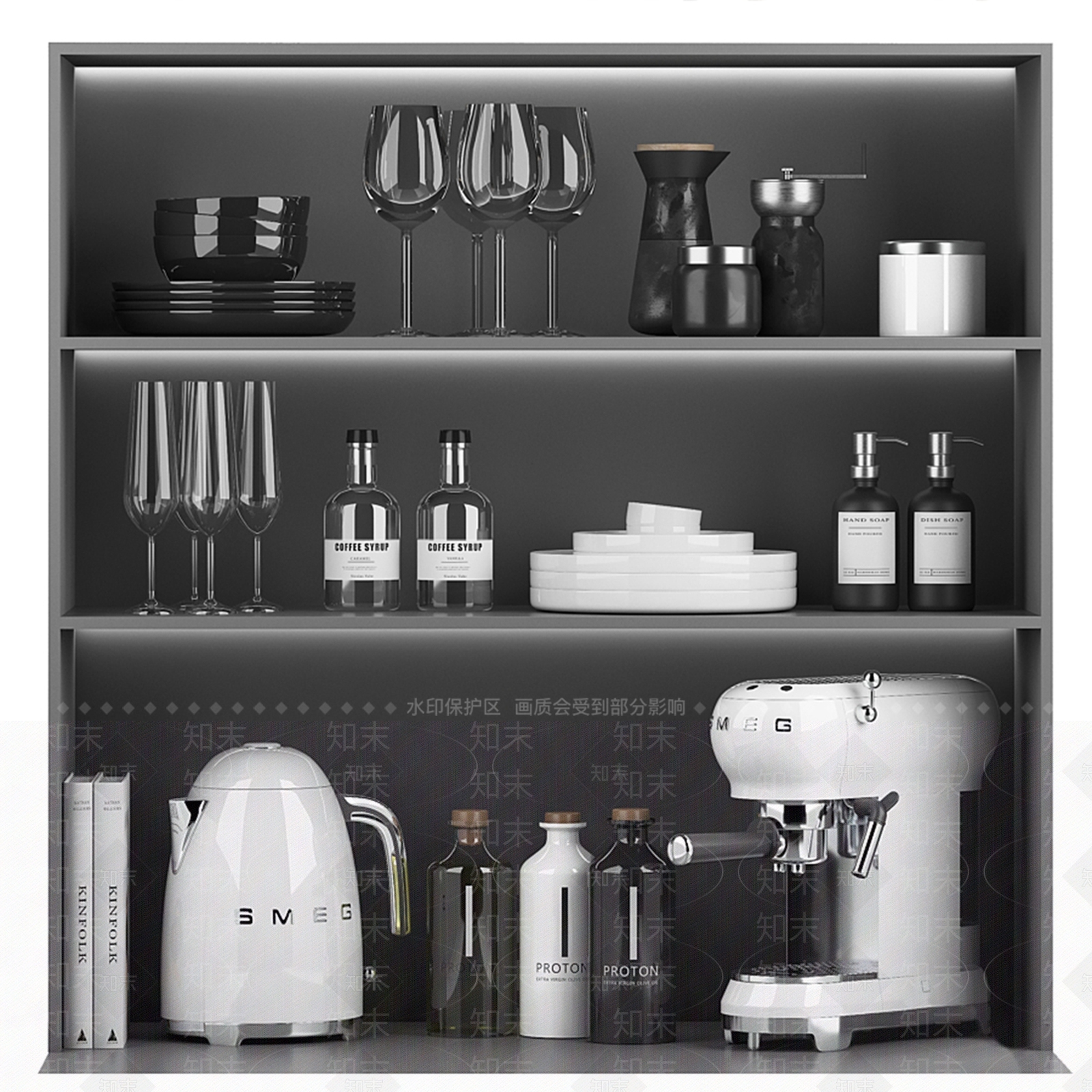 现代厨具3D模型下载【ID:1173610978】