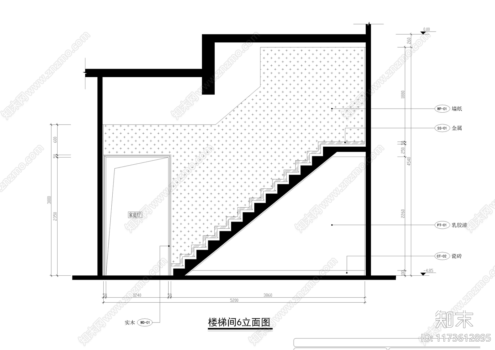 现代楼梯节点施工图下载【ID:1173612895】