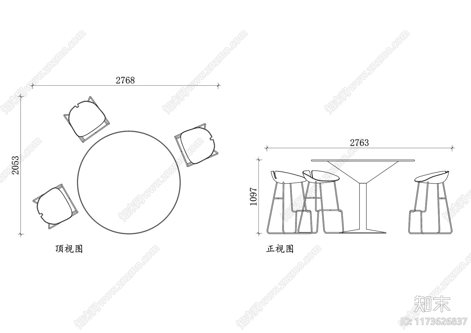 现代酒吧cad施工图下载【ID:1173626837】