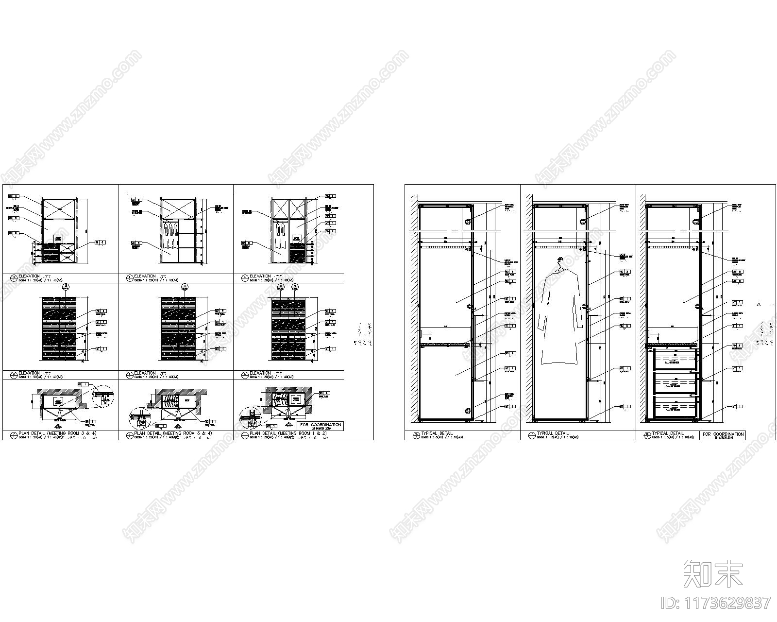 现代会议室cad施工图下载【ID:1173629837】