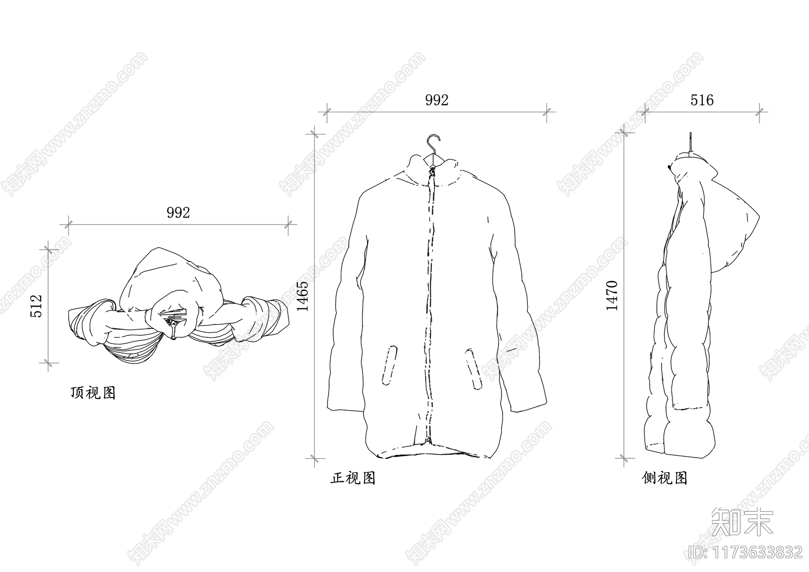 现代服装店cad施工图下载【ID:1173633832】