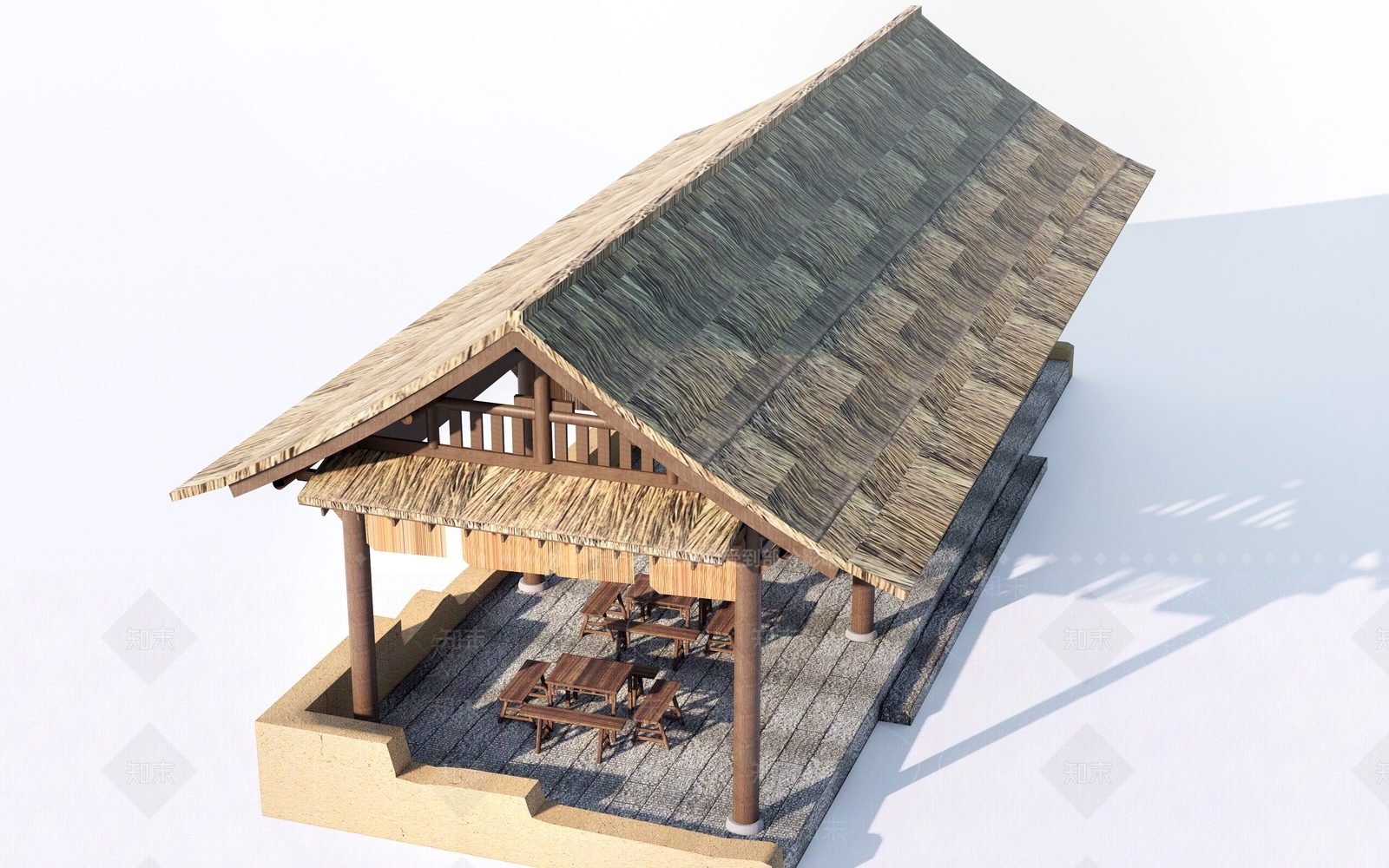 现代亭子3D模型下载【ID:1173634865】