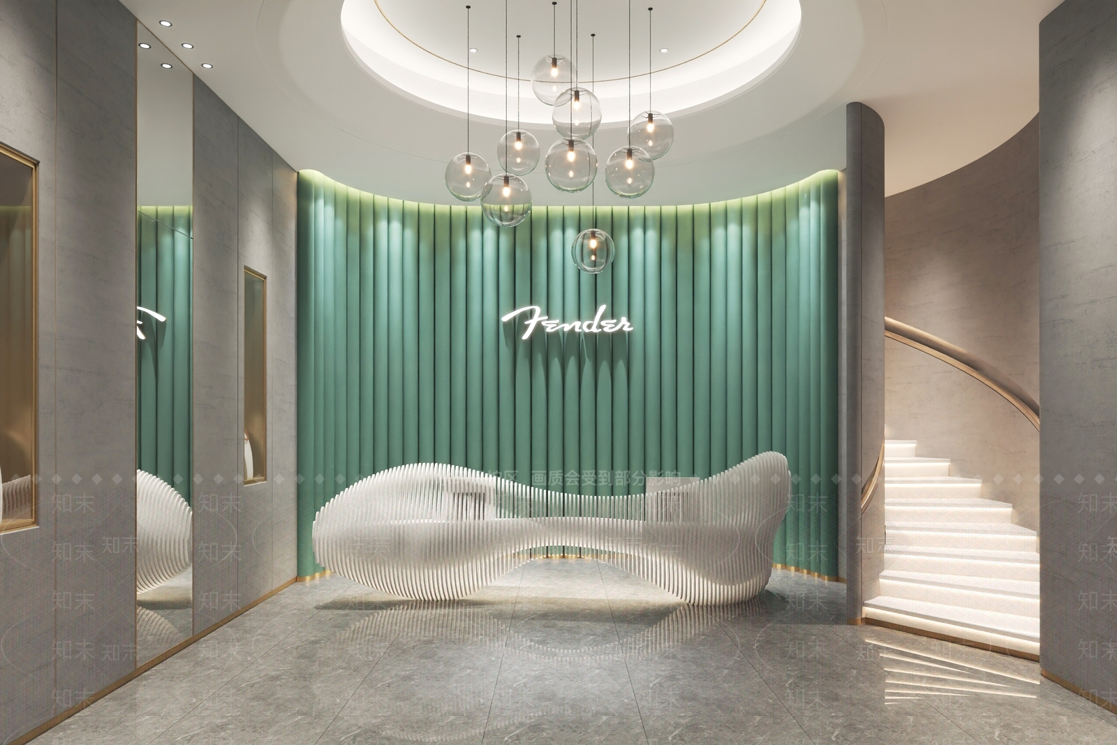 现代轻奢珠宝店3D模型下载【ID:1173637090】