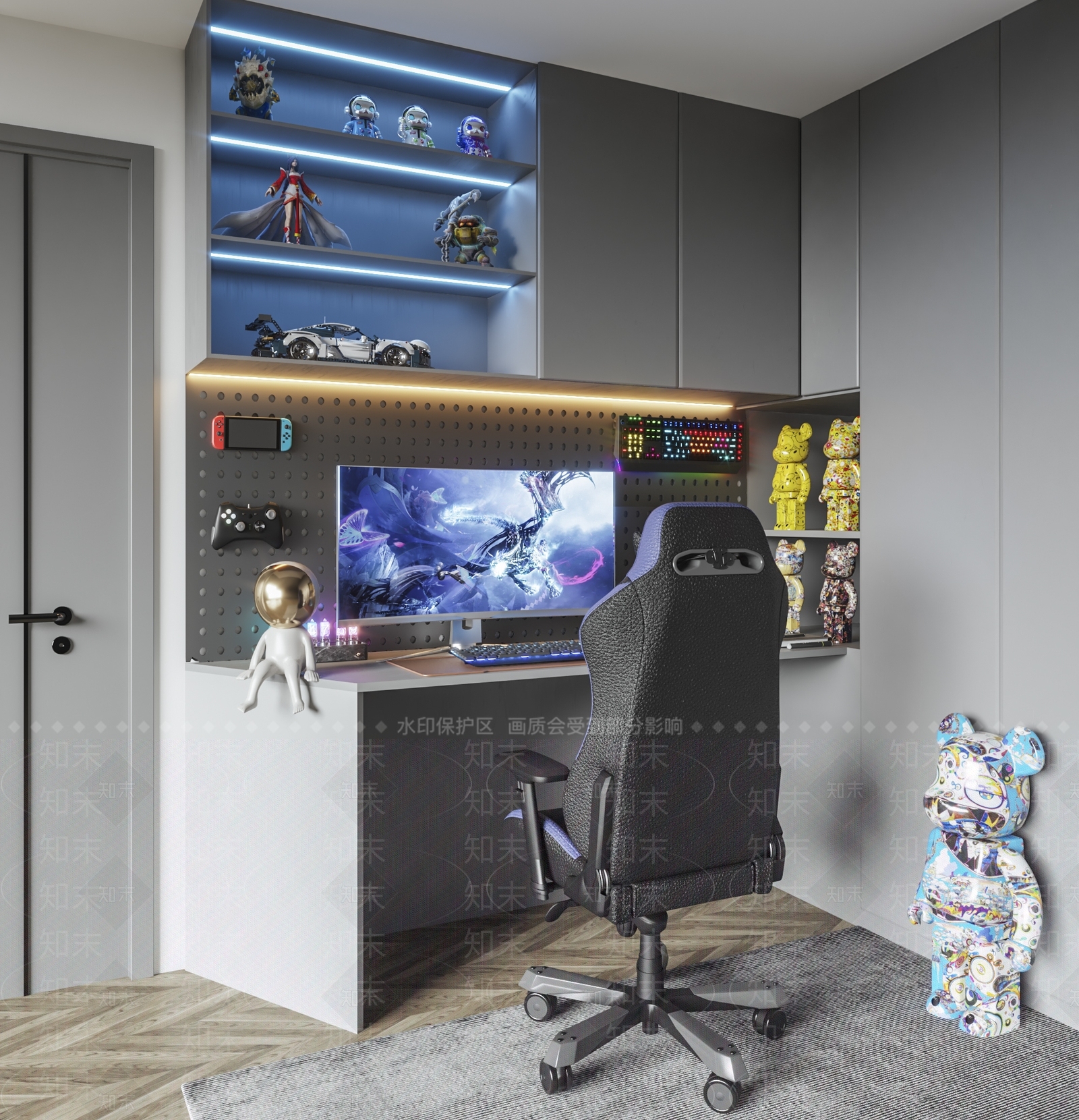 现代其他桌椅3D模型下载【ID:1173638941】