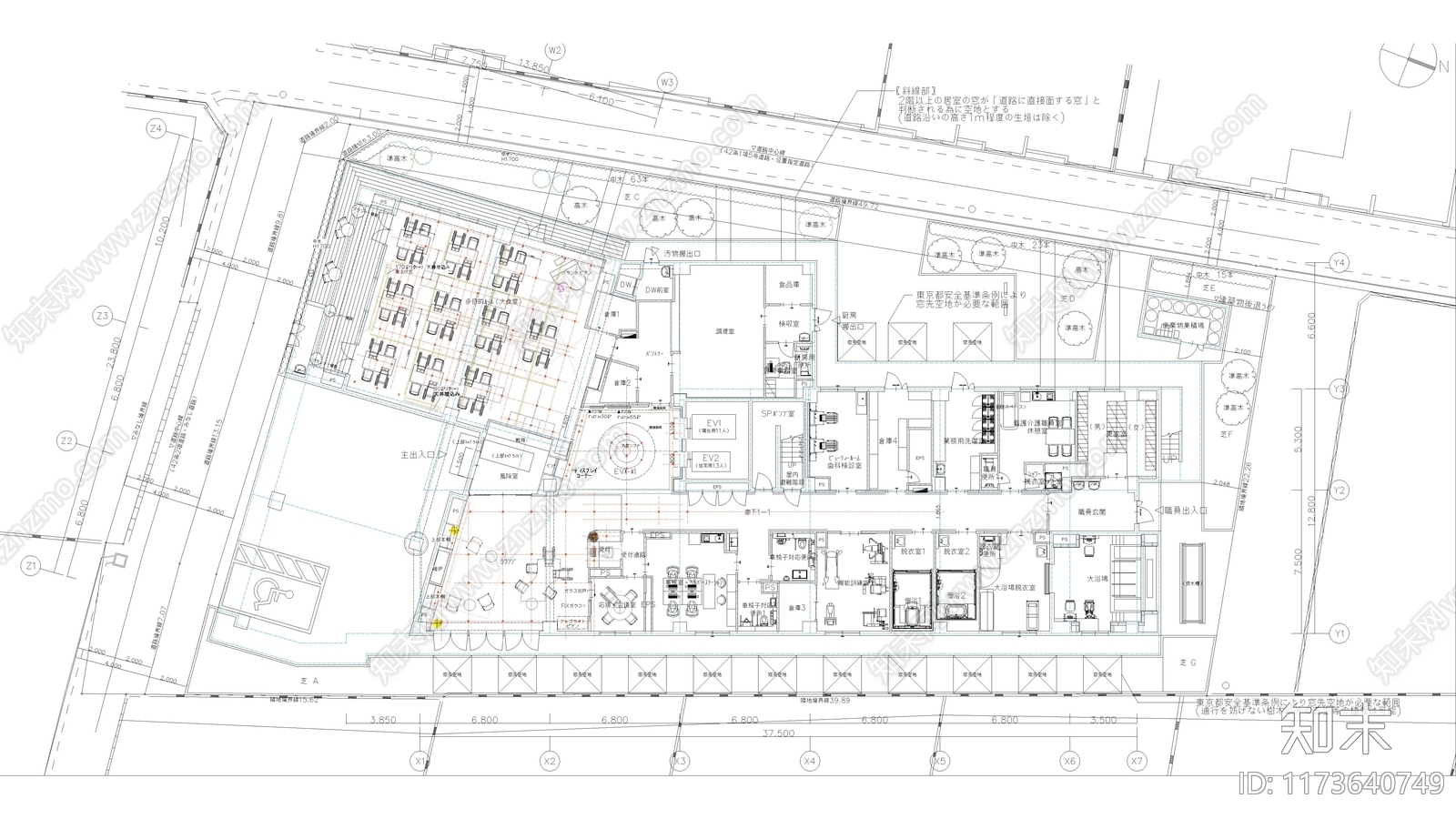 现代学校建筑施工图下载【ID:1173640749】