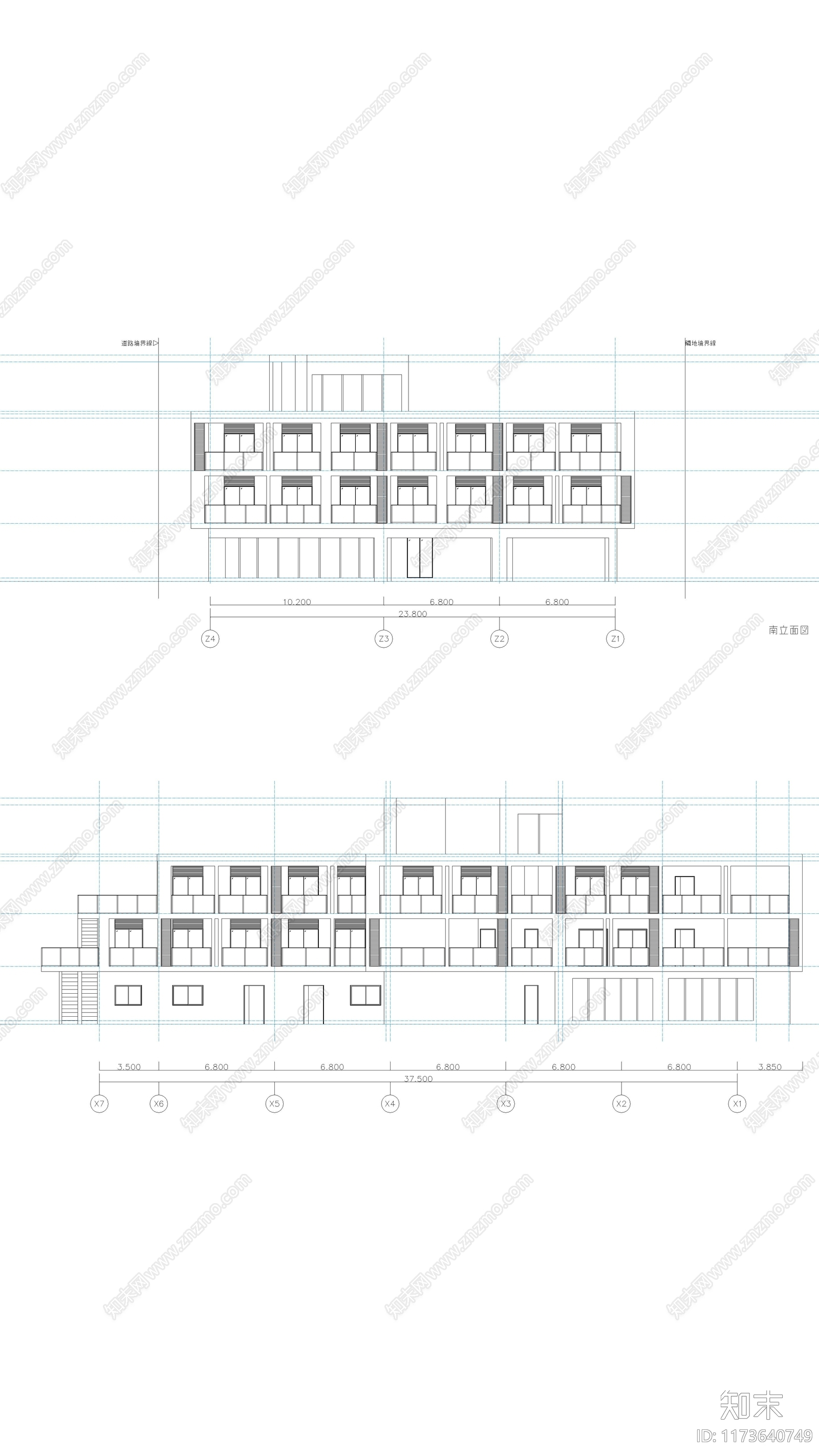 现代学校建筑施工图下载【ID:1173640749】