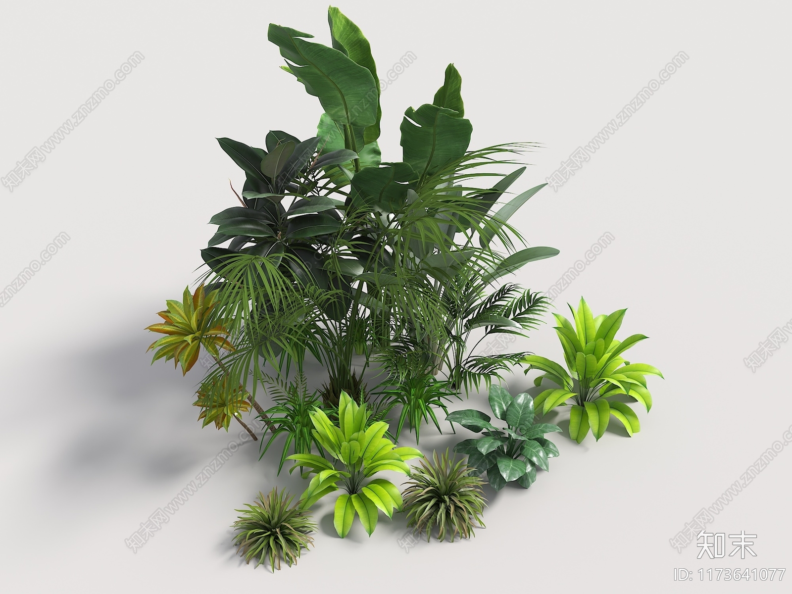 植物堆3D模型下载【ID:1173641077】