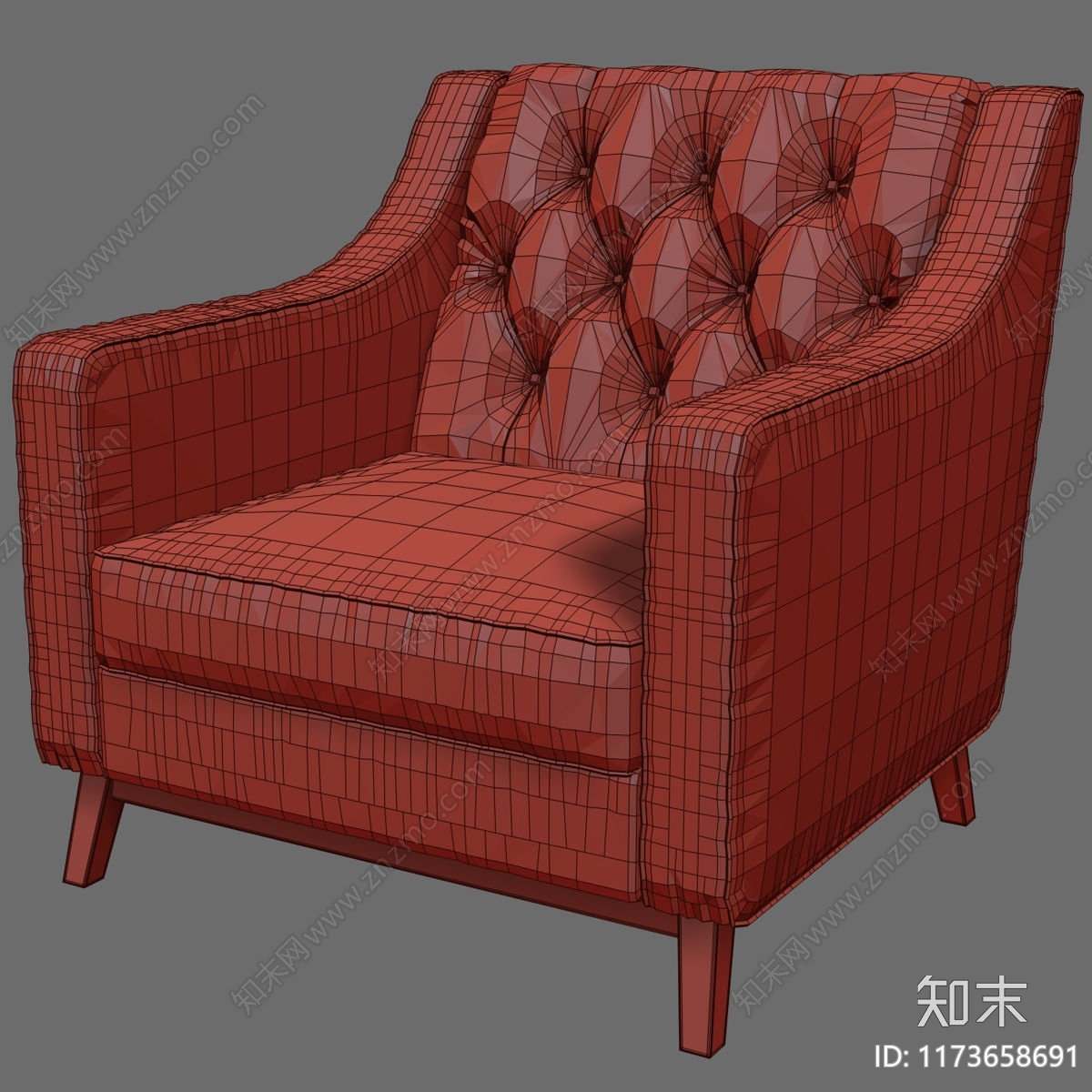 沙发凳3D模型下载【ID:1173658691】