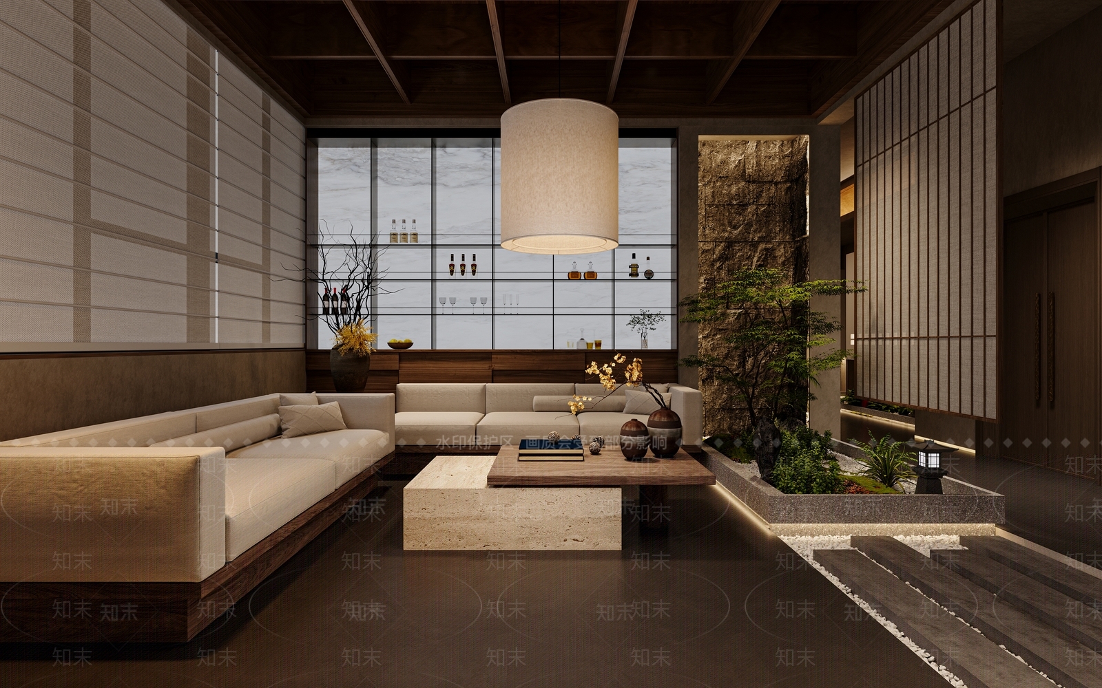 新中式其他商业空间3D模型下载【ID:1173661323】