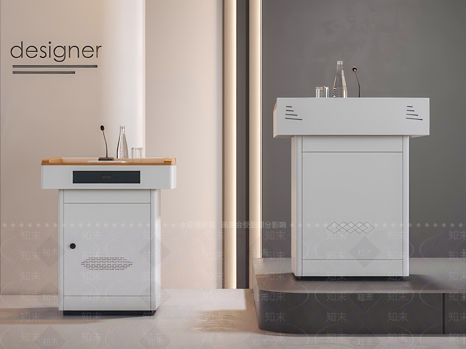 现代讲台3D模型下载【ID:1173673071】