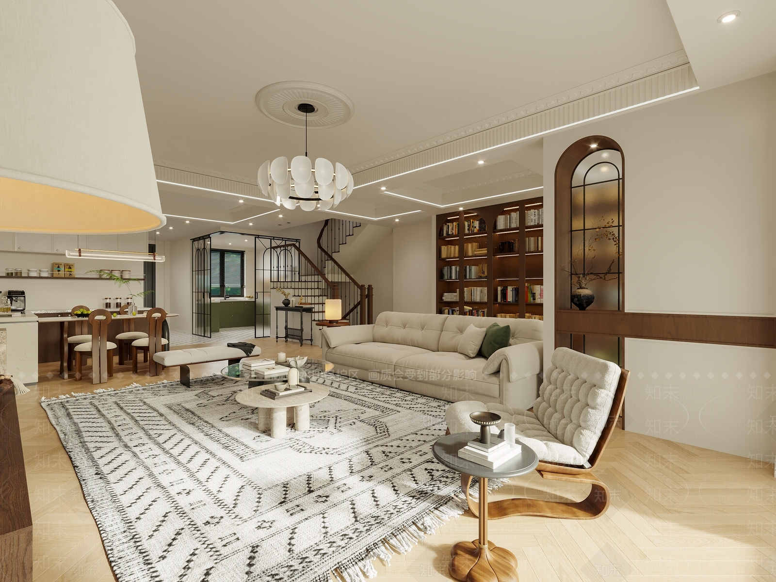 法式玄关3D模型下载【ID:1214782828】