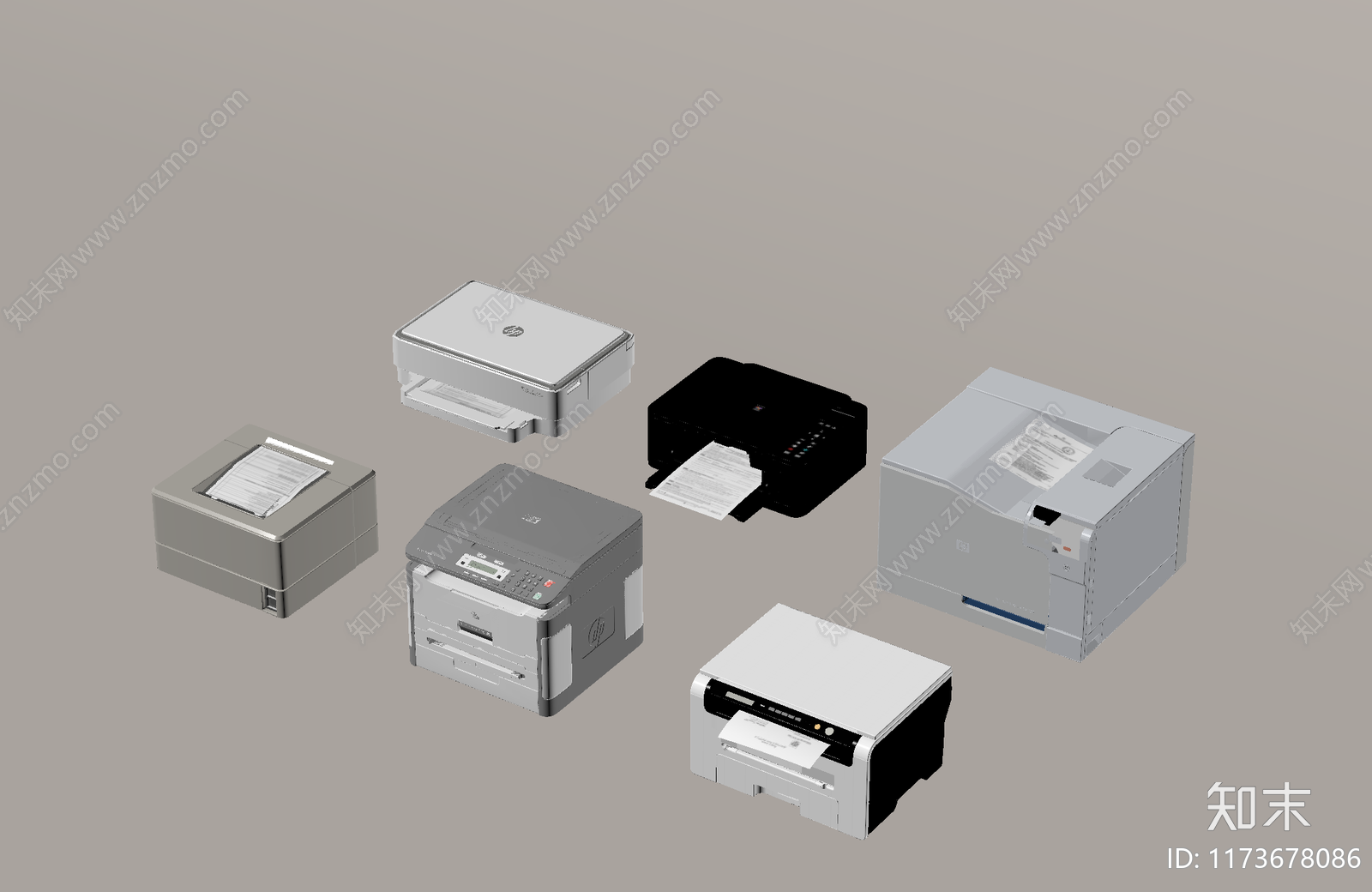 打印机SU模型下载【ID:1173678086】