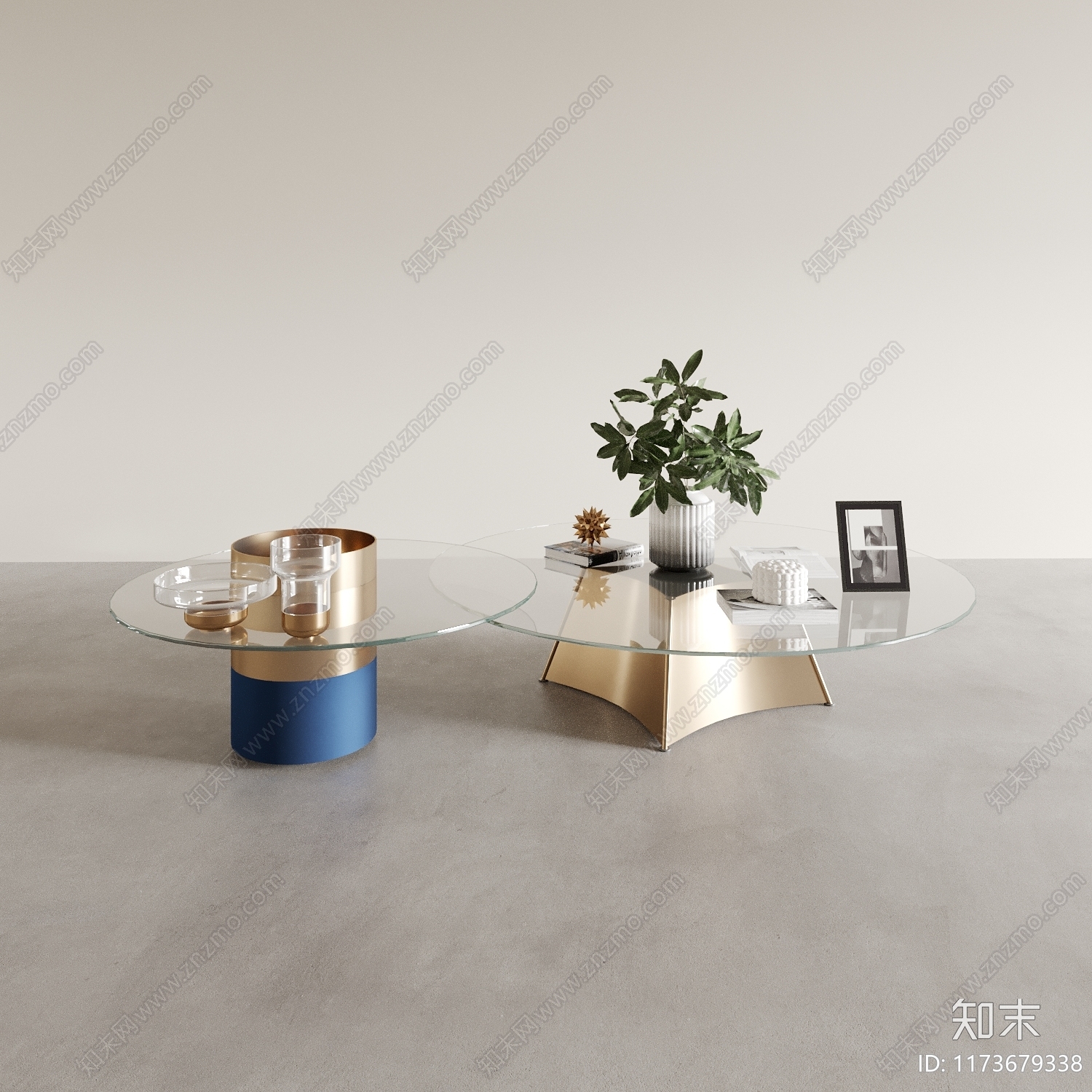 现代侘寂茶几3D模型下载【ID:1173679338】