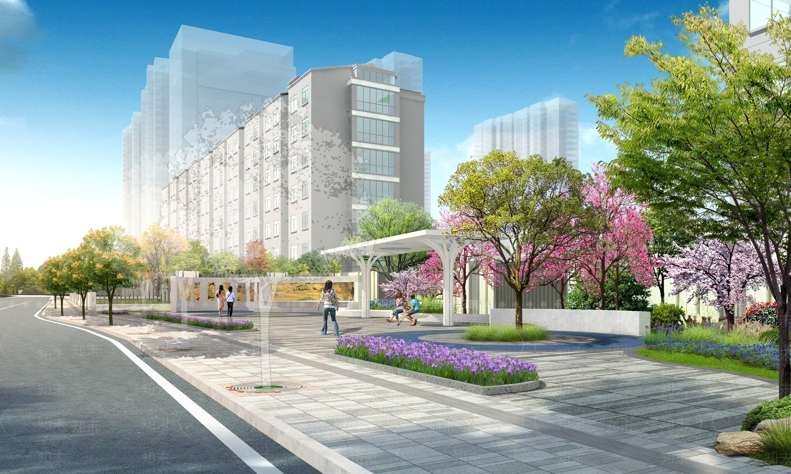 现代口袋公园SU模型下载【ID:1174032744】