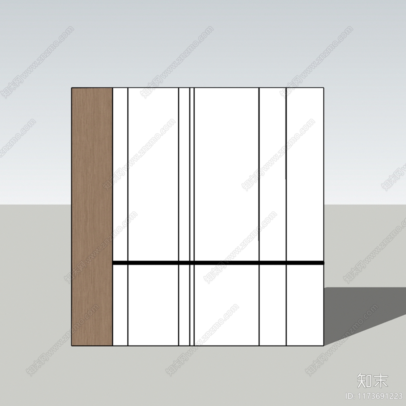 现代简约家居卧室SU模型下载【ID:1173691223】