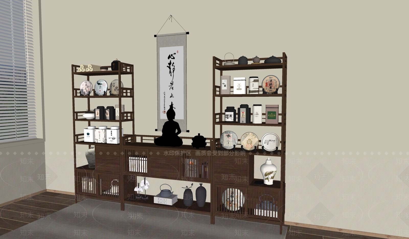 博古架SU模型下载【ID:1173693273】