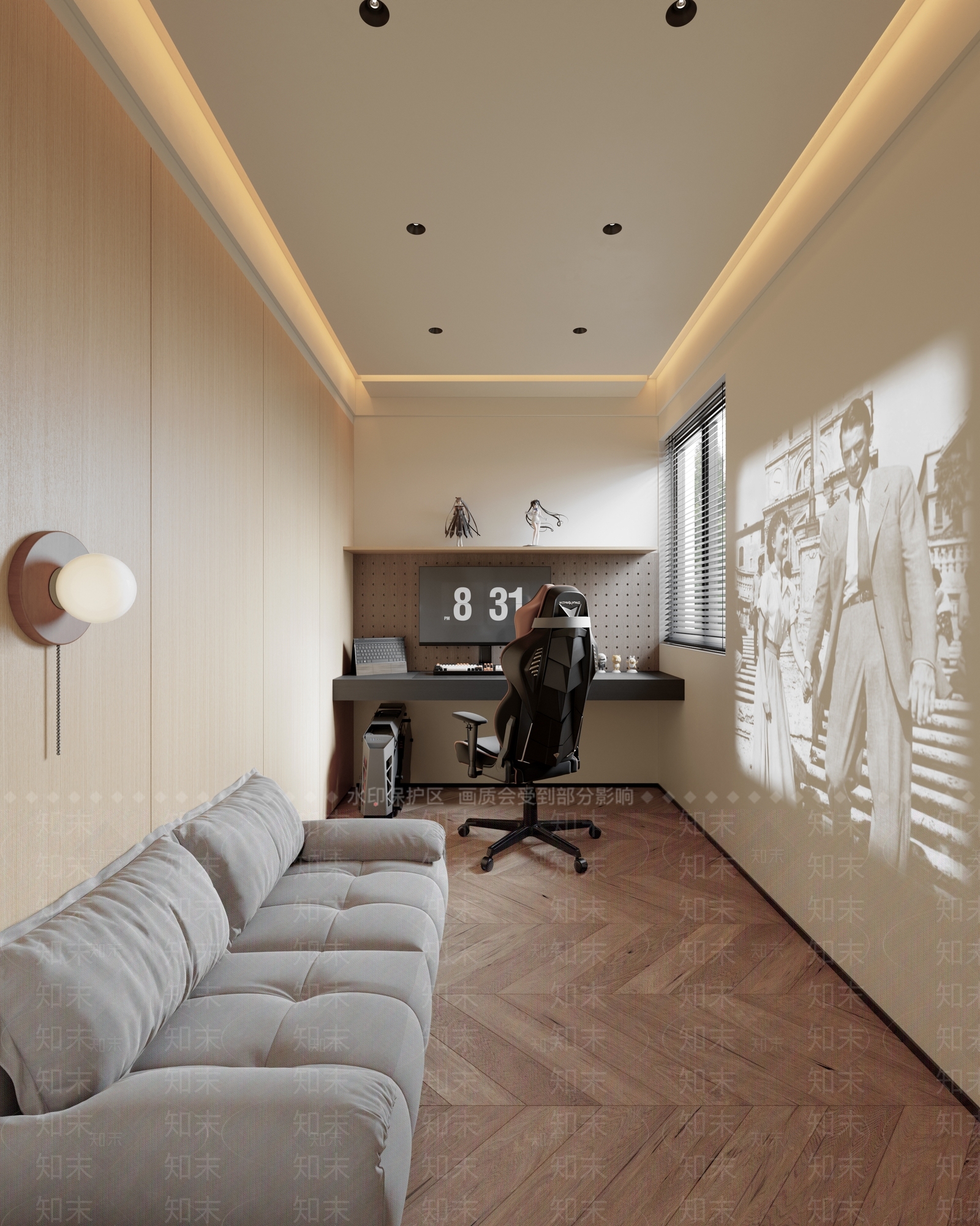 原木工作室3D模型下载【ID:1214783273】