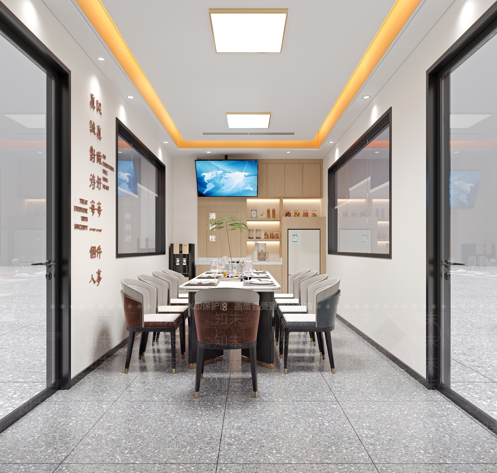 现代会议室3D模型下载【ID:1173709618】
