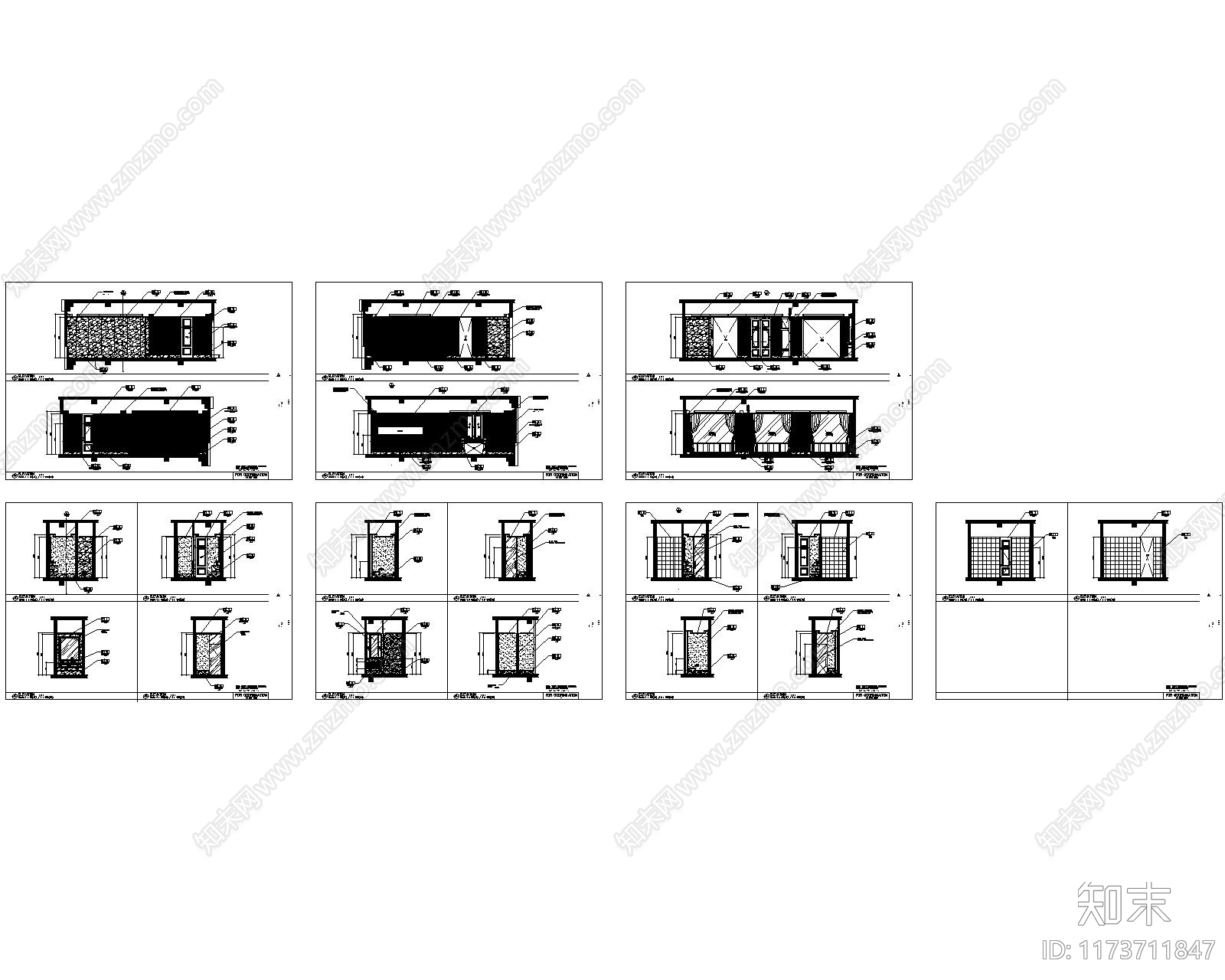 现代酒店cad施工图下载【ID:1173711847】