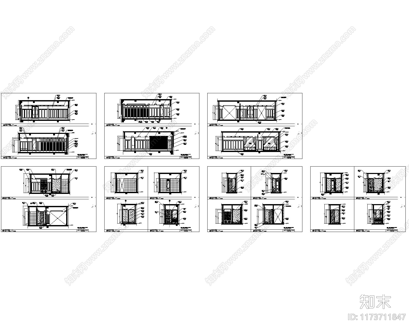 现代酒店cad施工图下载【ID:1173711847】