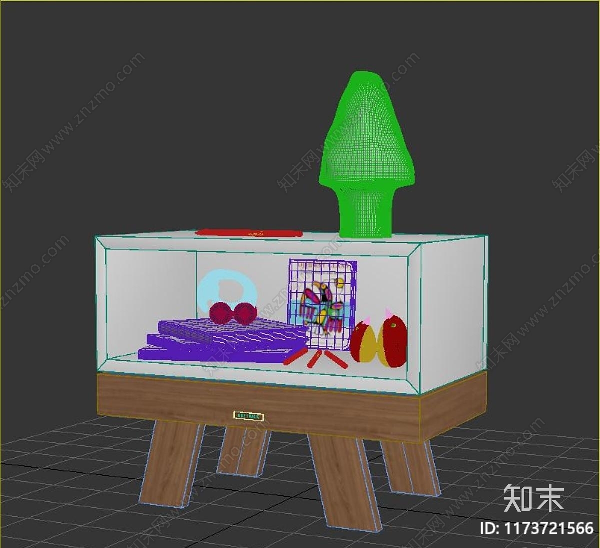 现代简约床头柜3D模型下载【ID:1173721566】