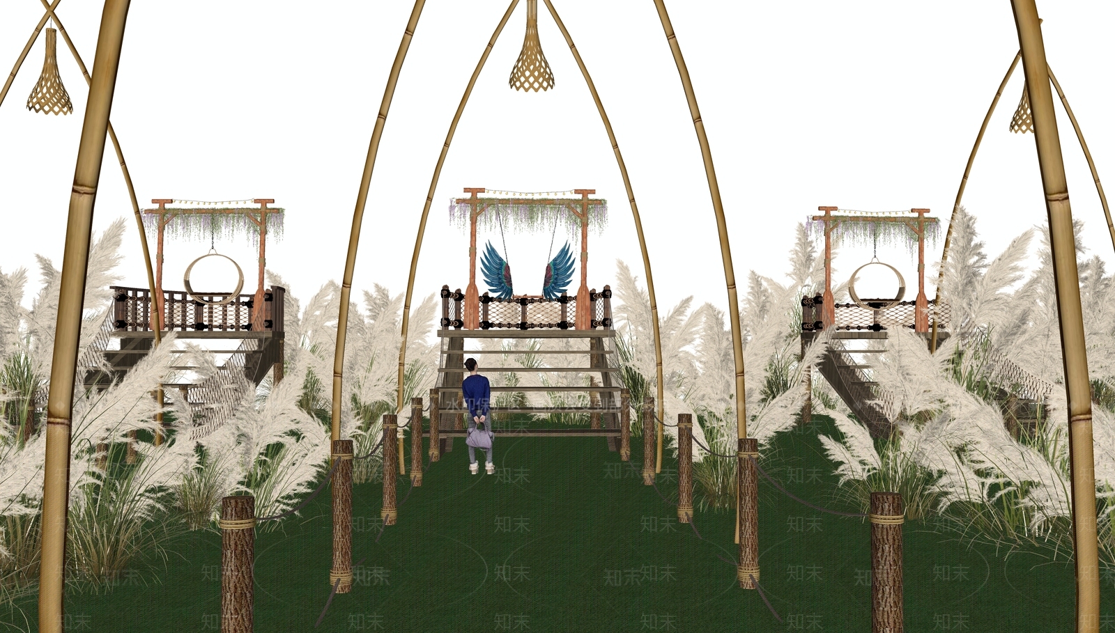 现代乡村庭院SU模型下载【ID:1173723556】