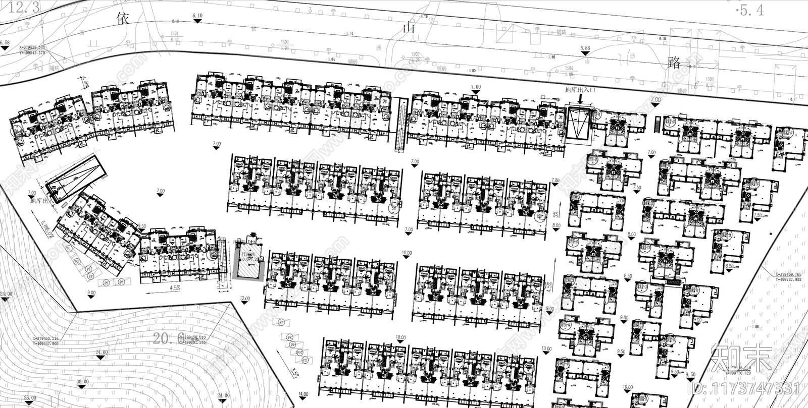 现代住宅楼建筑施工图下载【ID:1173747331】